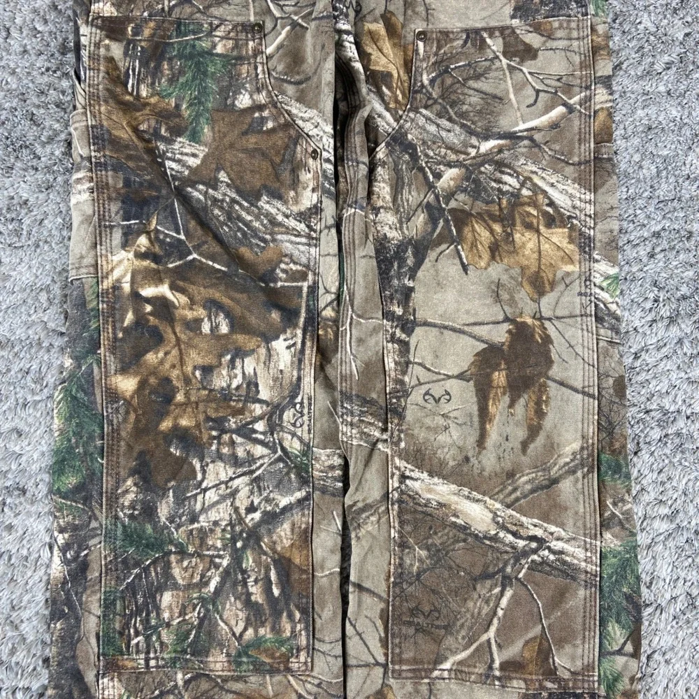 Vintage Carhartt Double Knee Realtree Camo Pant M 30x32 Brown Relaxed 101821-977